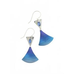 NEW HOLLY YASHI women's monaco drop earrings in blue